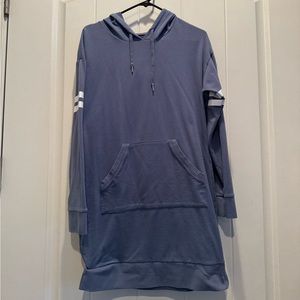 Soho sweater dresses sizes small, colors are blue and white, red and black